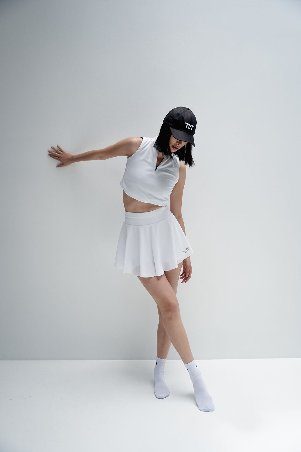 Grand Slam Skirt Negro/Blanco