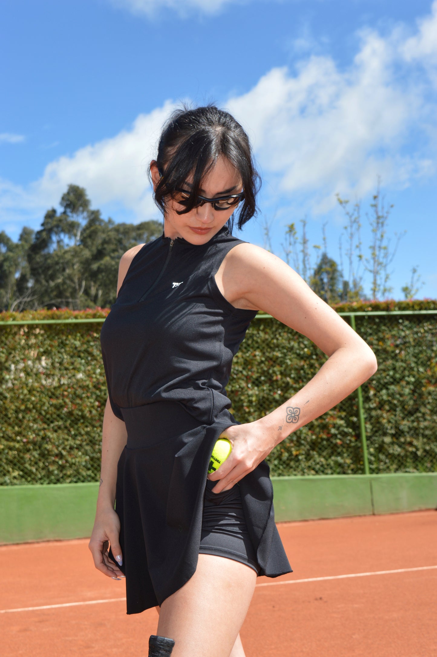 Grand Slam Skirt Negro/Blanco
