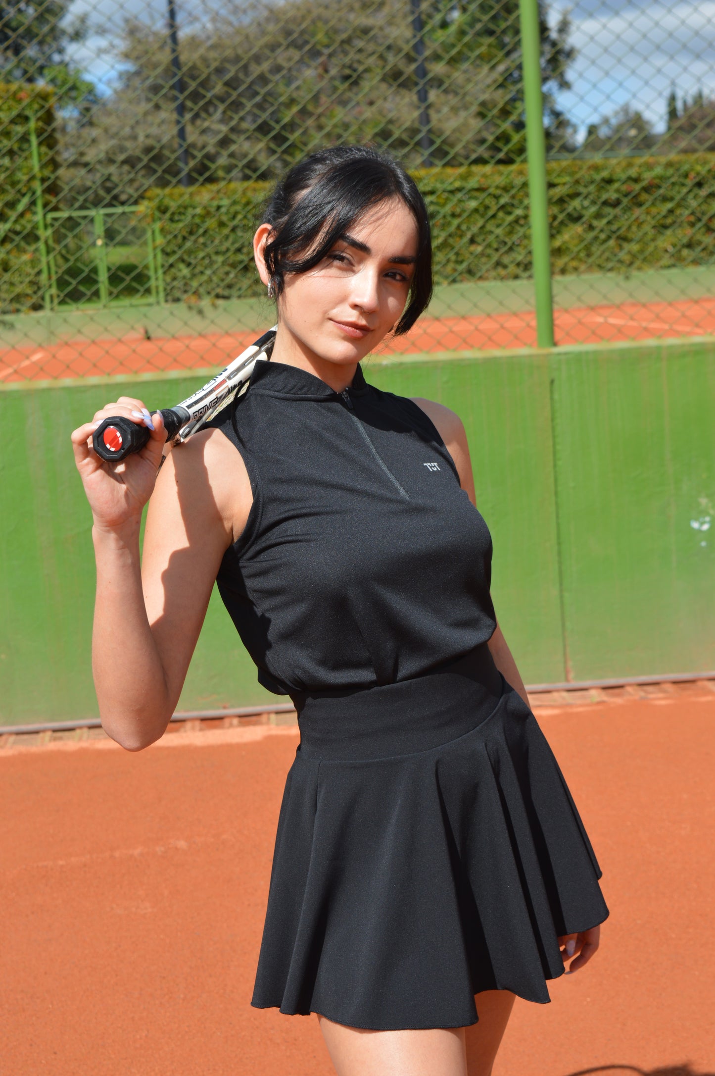 Grand Slam Skirt Negro/Blanco