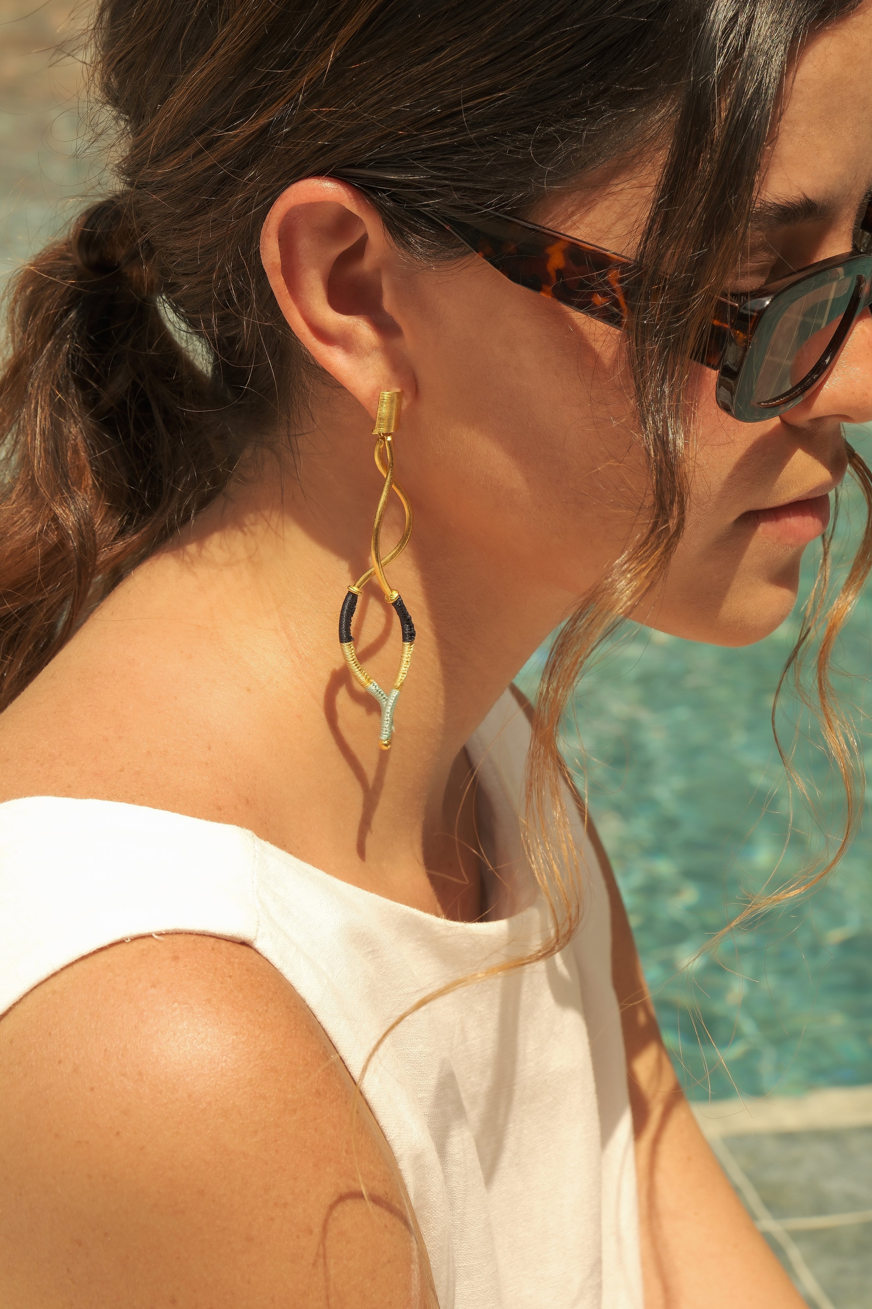 Aretes Olas encontradas