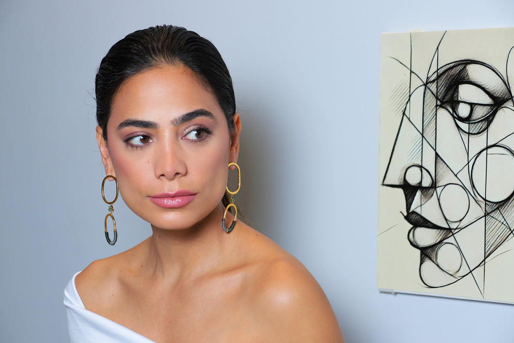 Aretes Ovalos Tejidos Murralla