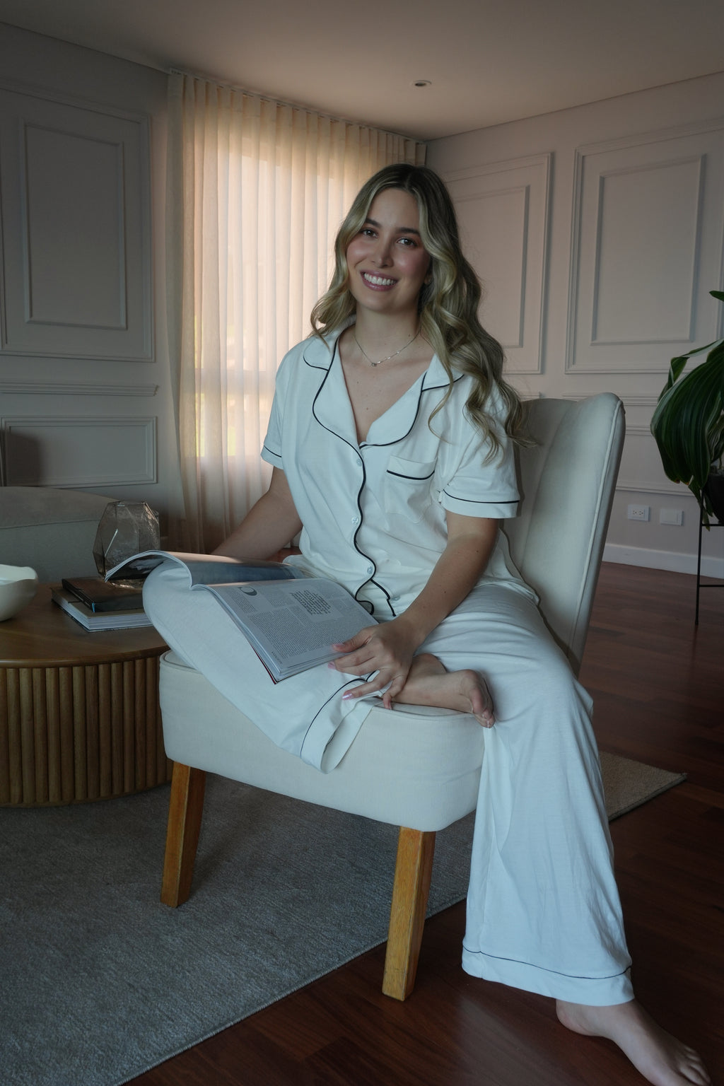 Sofi White Vainilla Pant Set