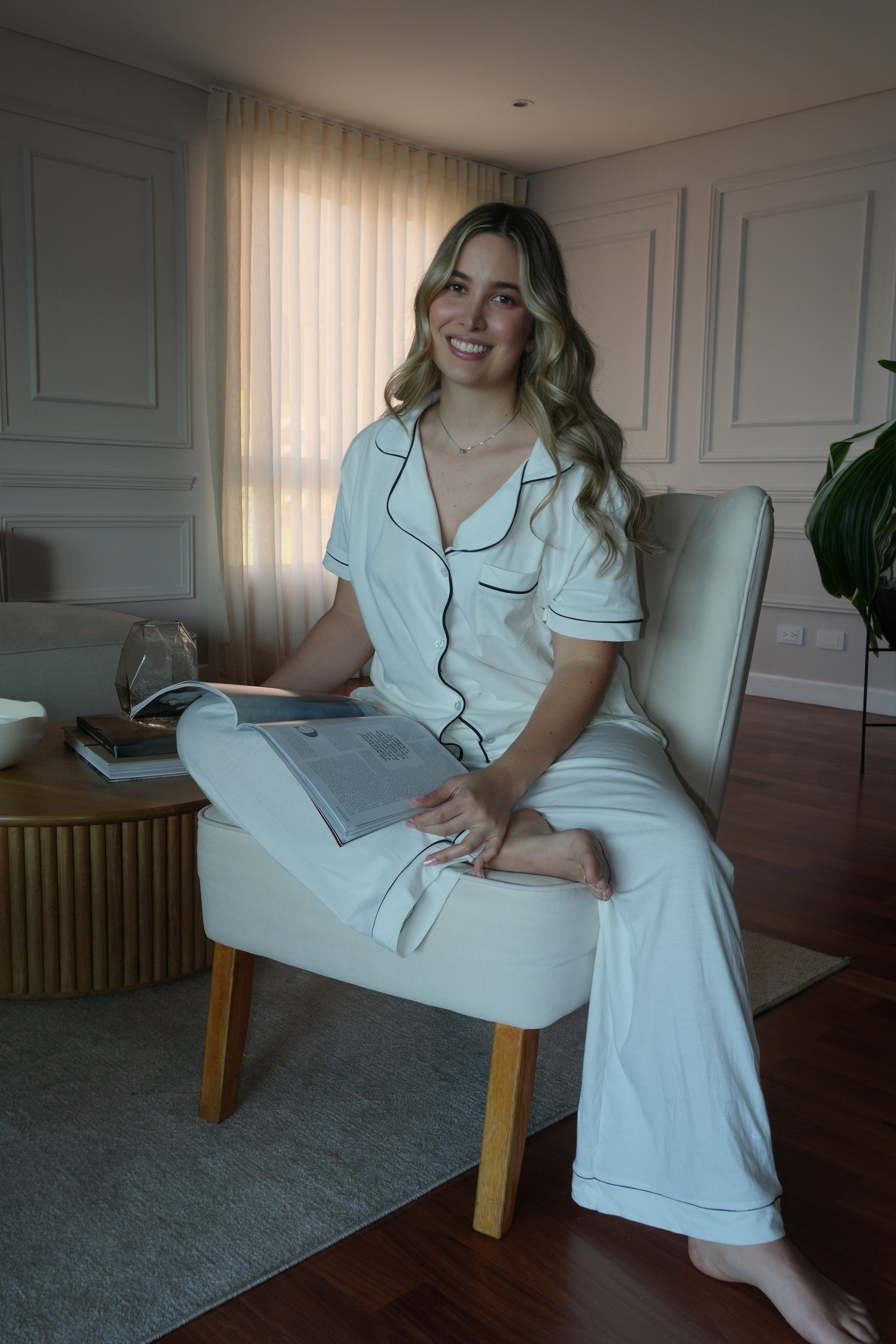 Sofi White Vainilla Pant Set