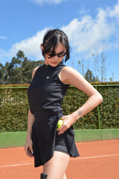 Grand Slam Skirt Negro/Blanco