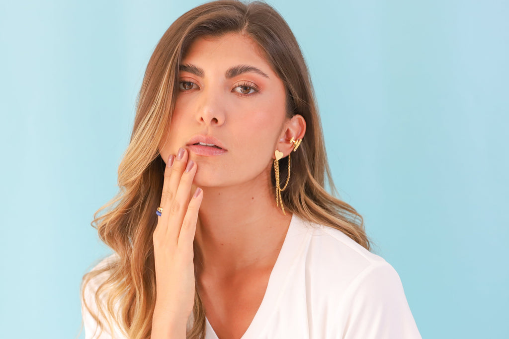 Aretes con Earcuff Palacio