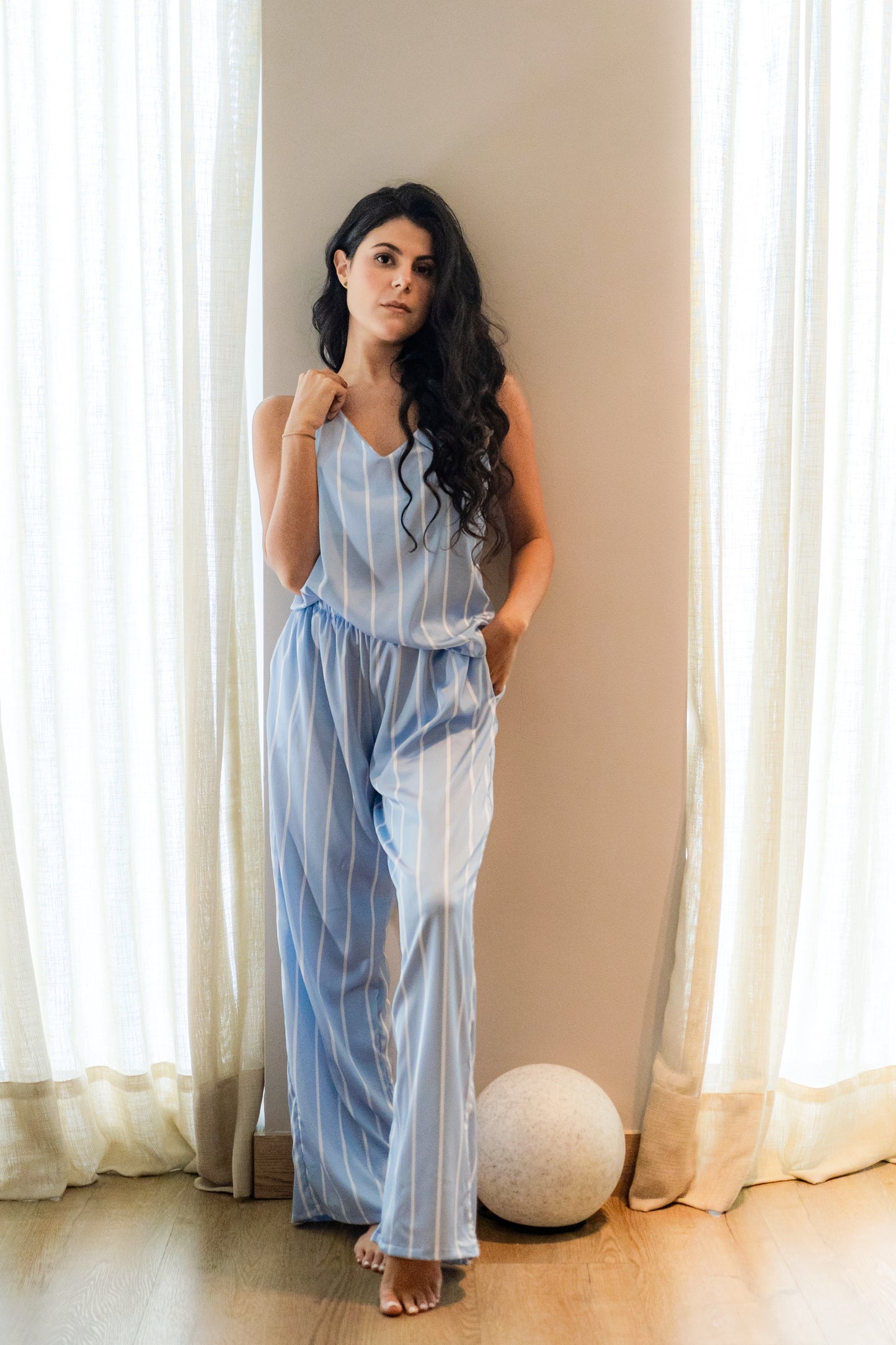 Serena Blue Stripes