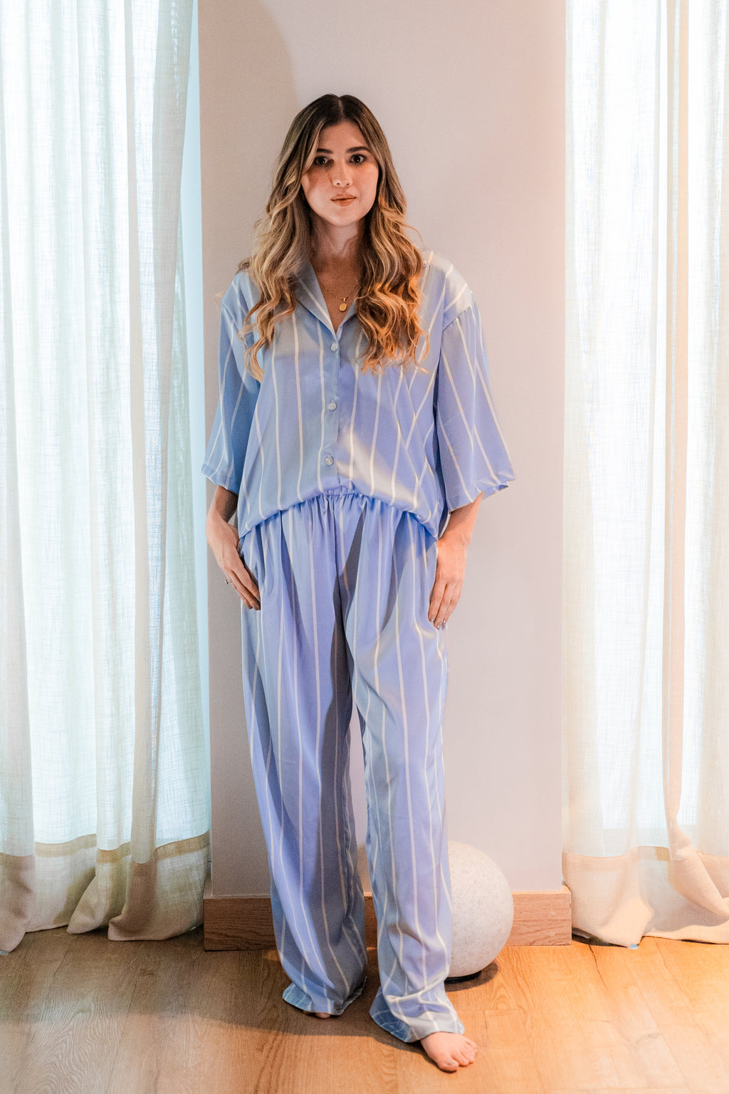 Coco Blue Stripes Pijama