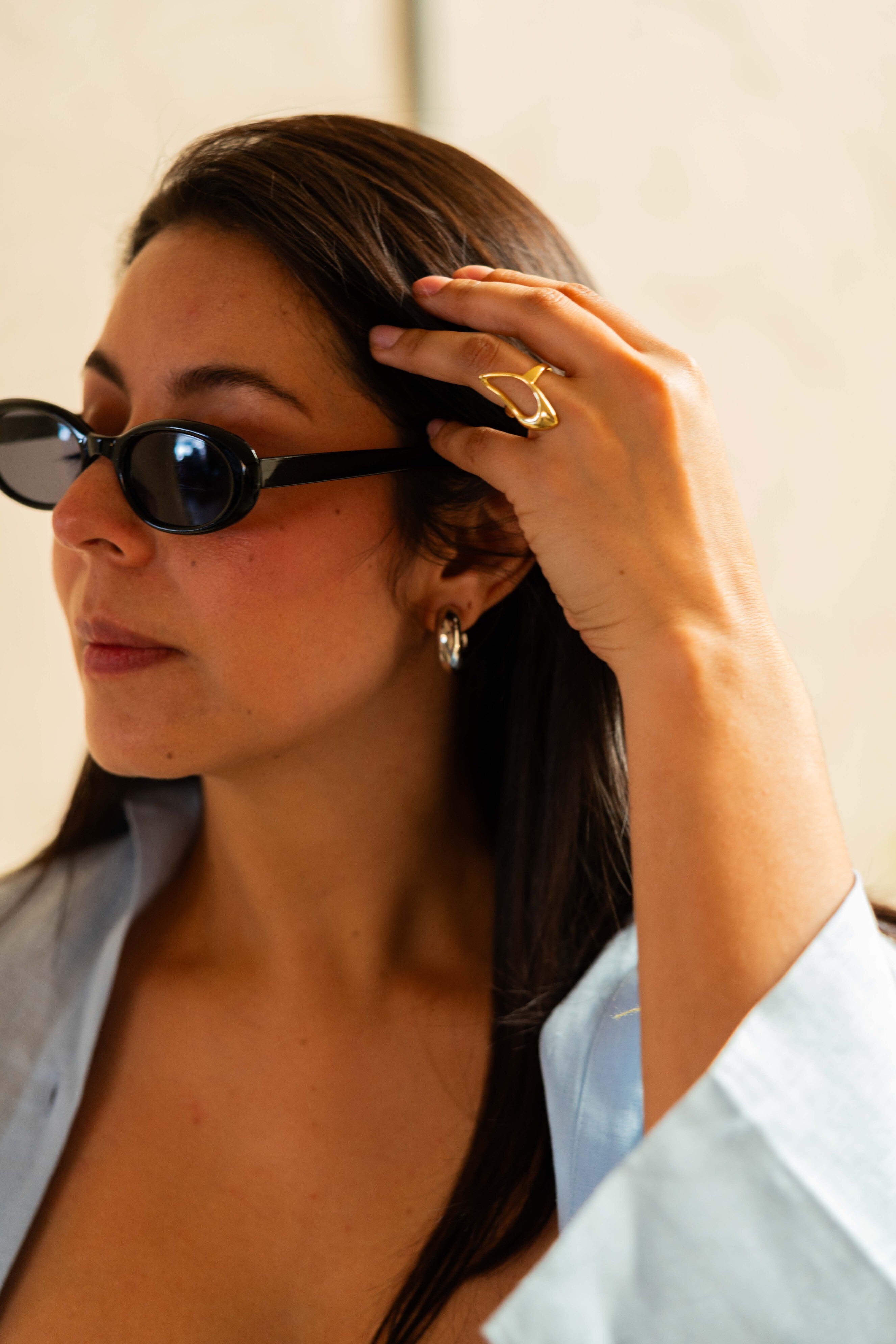 Aretes Órbita Plateado