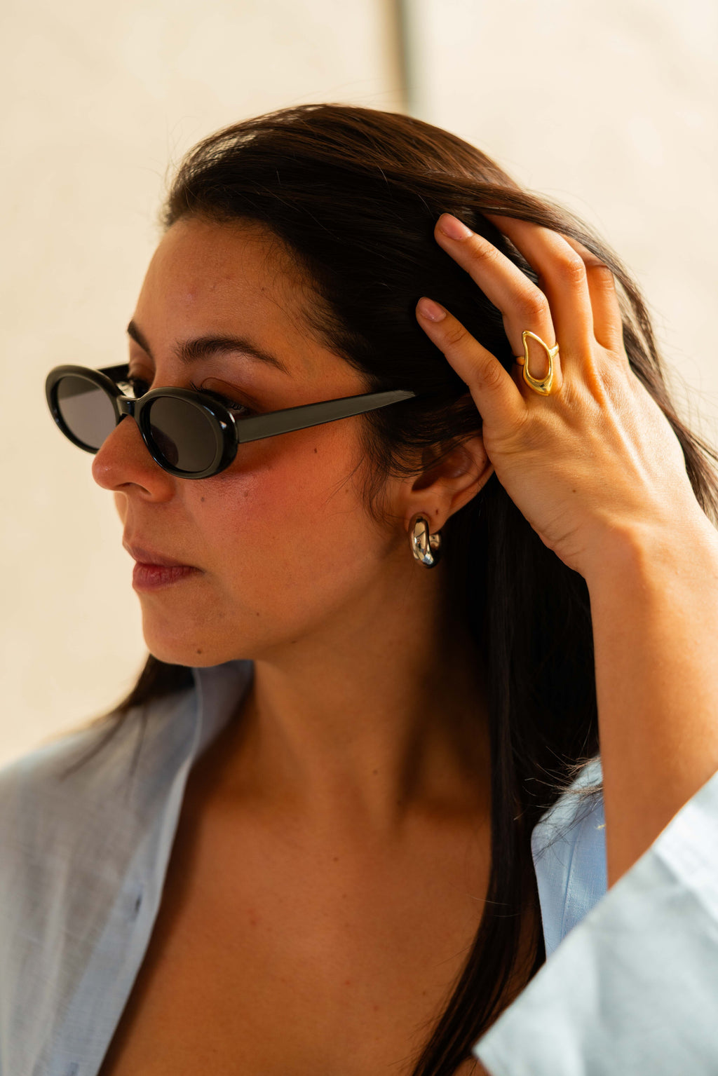Aretes Órbita Plateado