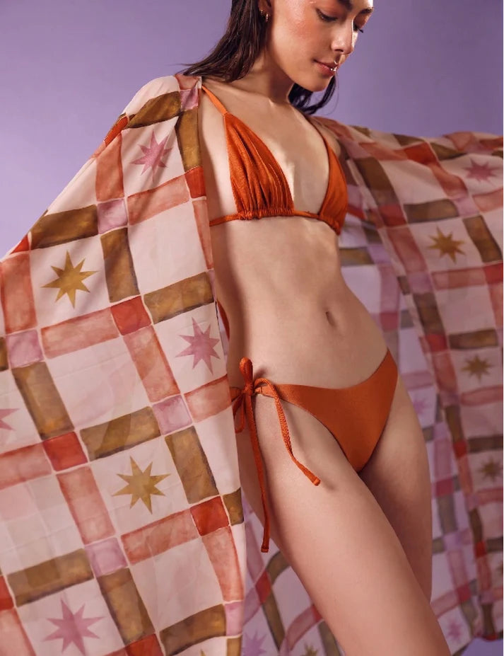 Top de Bikini Rayo Terracota
