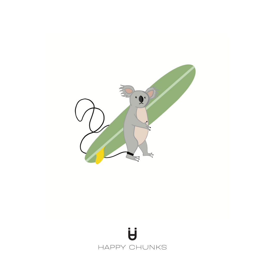 Camiseta para hombre y mujer 100% en algodón color azul bordada con nuestro Koalified To Surf