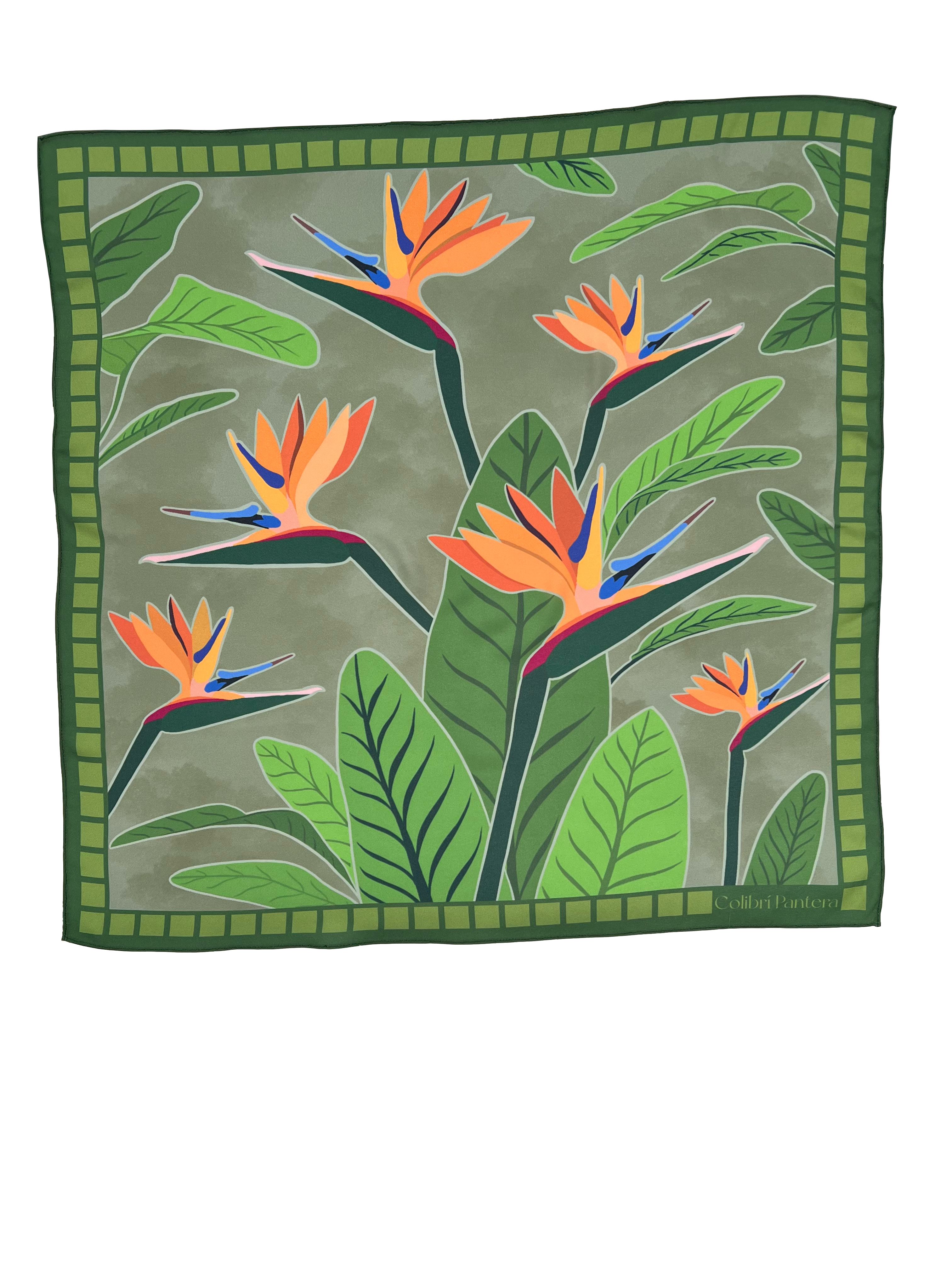 Pañoleta Ave del Paraíso