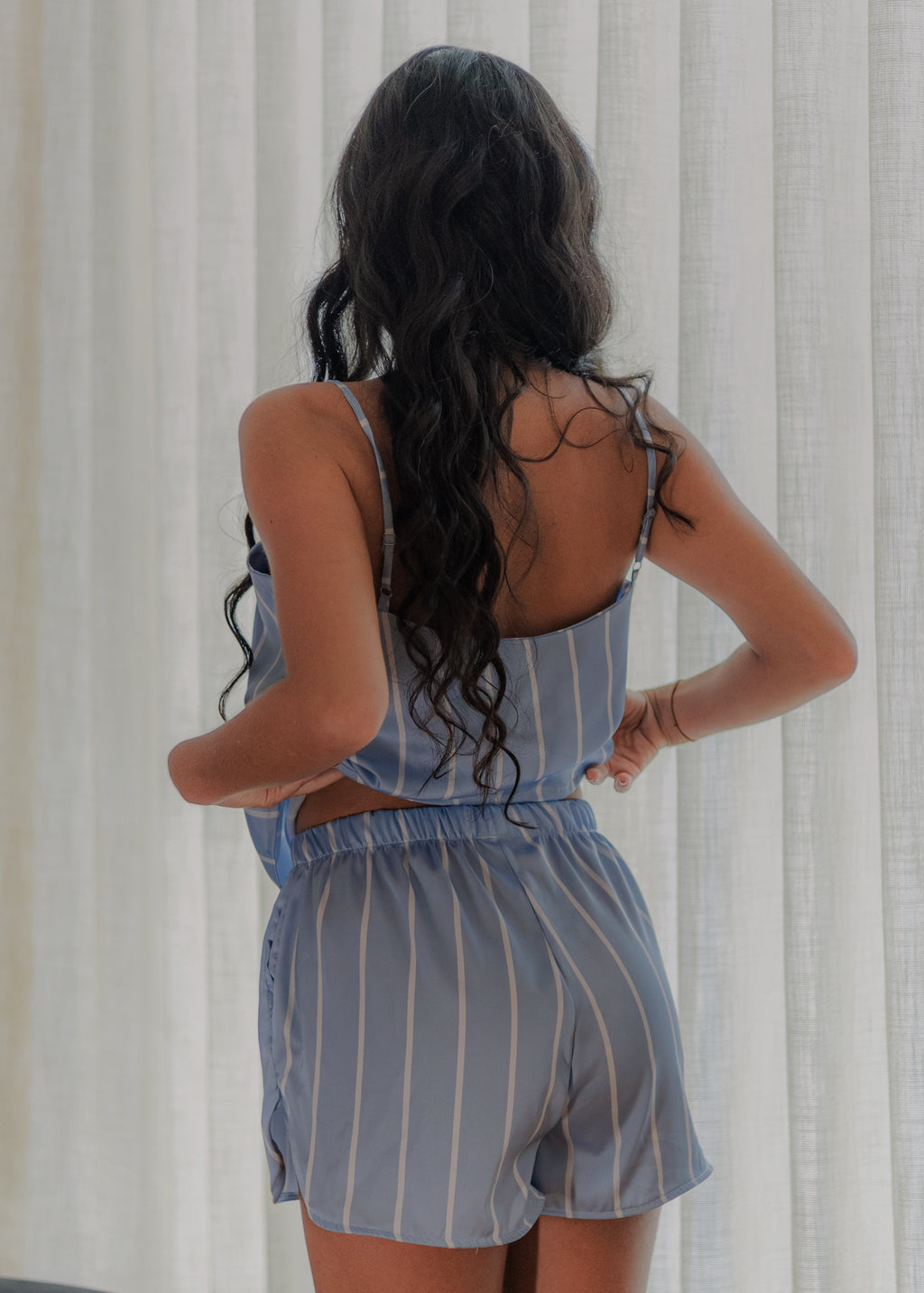 Olivia Blue Stripes Pijama