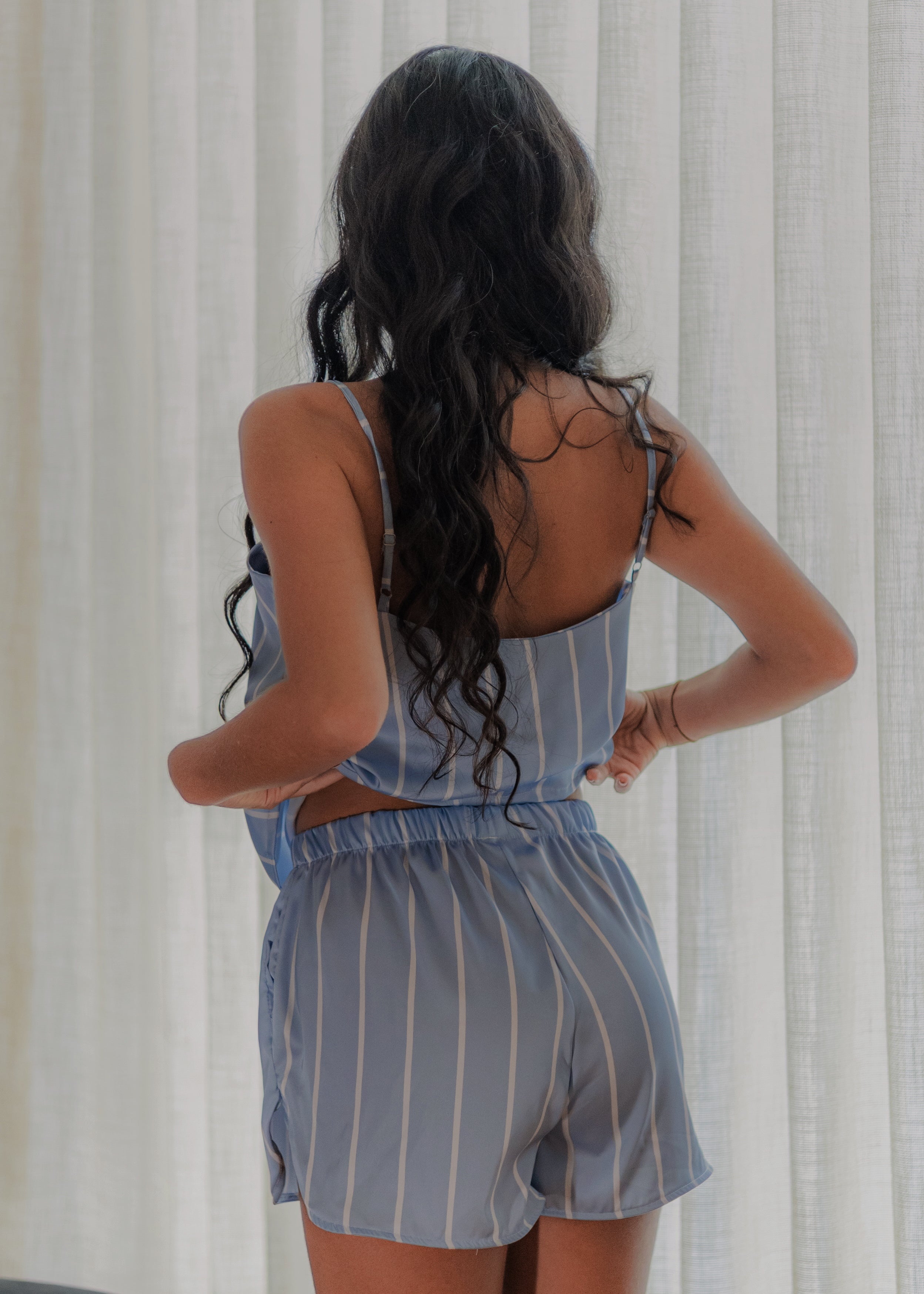 Olivia Blue Stripes Pijama