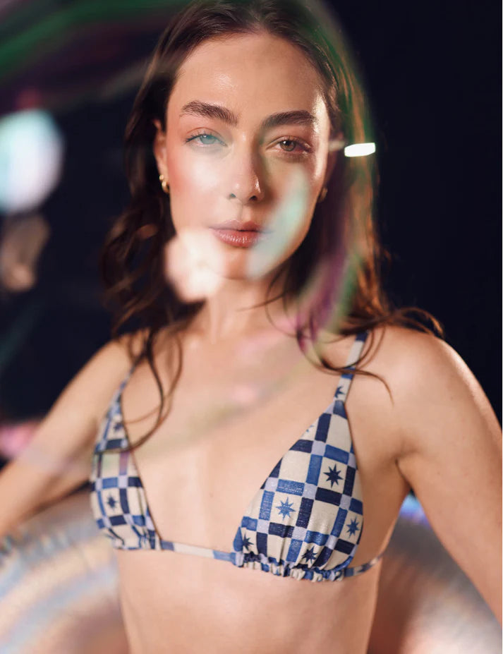 Top de Bikini Via Láctea Azul