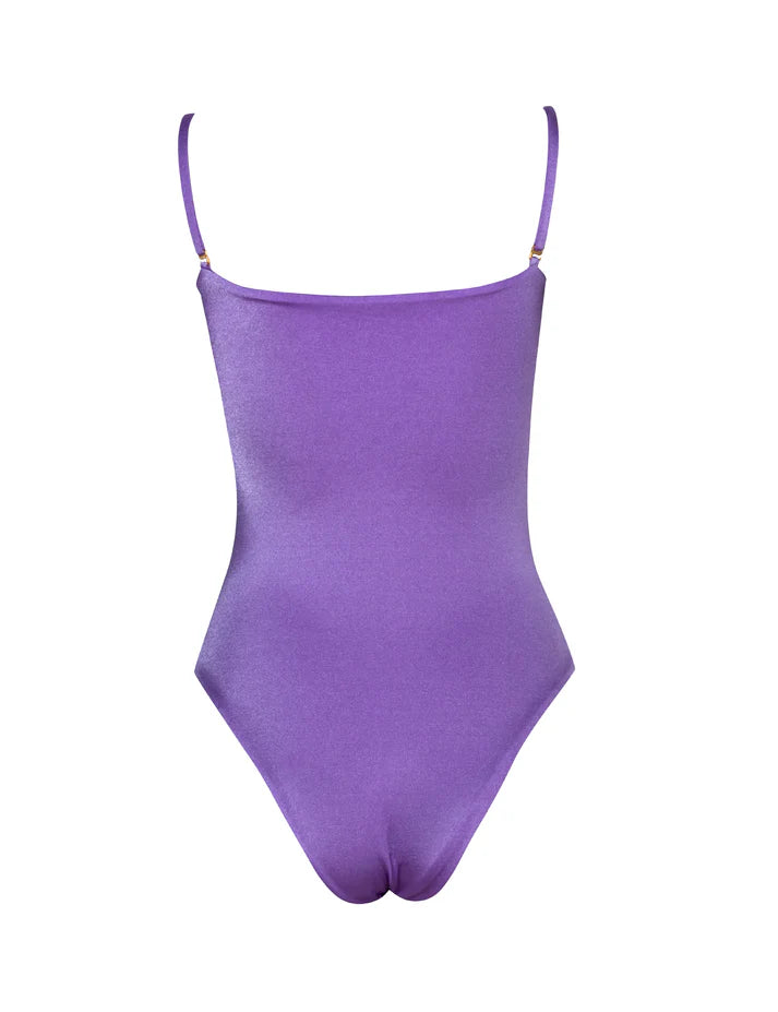 Vestido de Baño Enterizo Constelación Lila