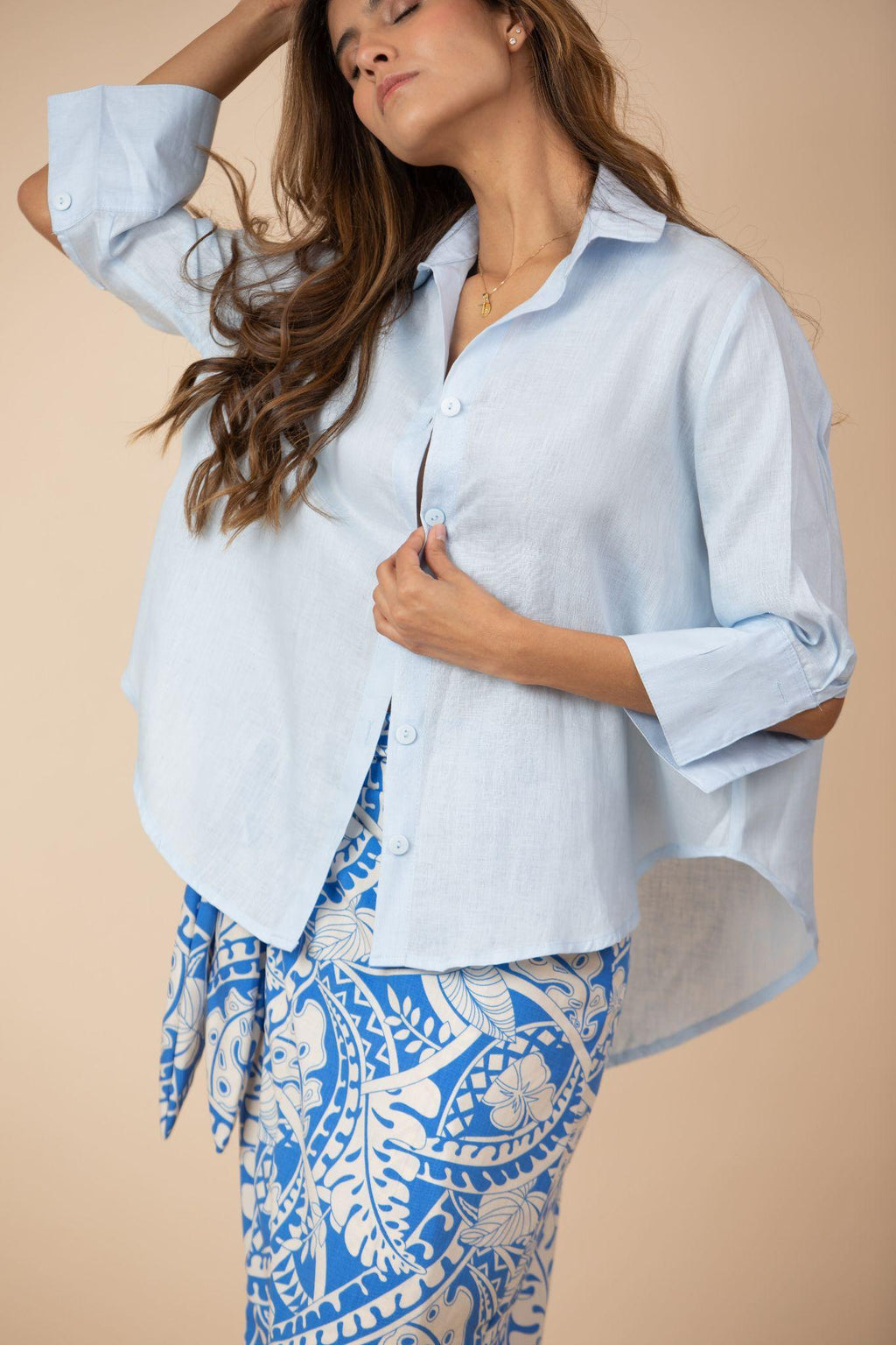 Malala Blouse Baby Blue